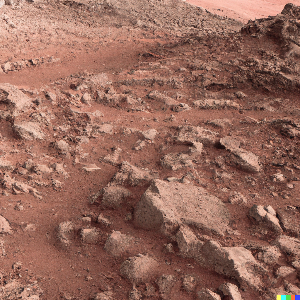  The image of mars made by DallE2.o from OpenAI.